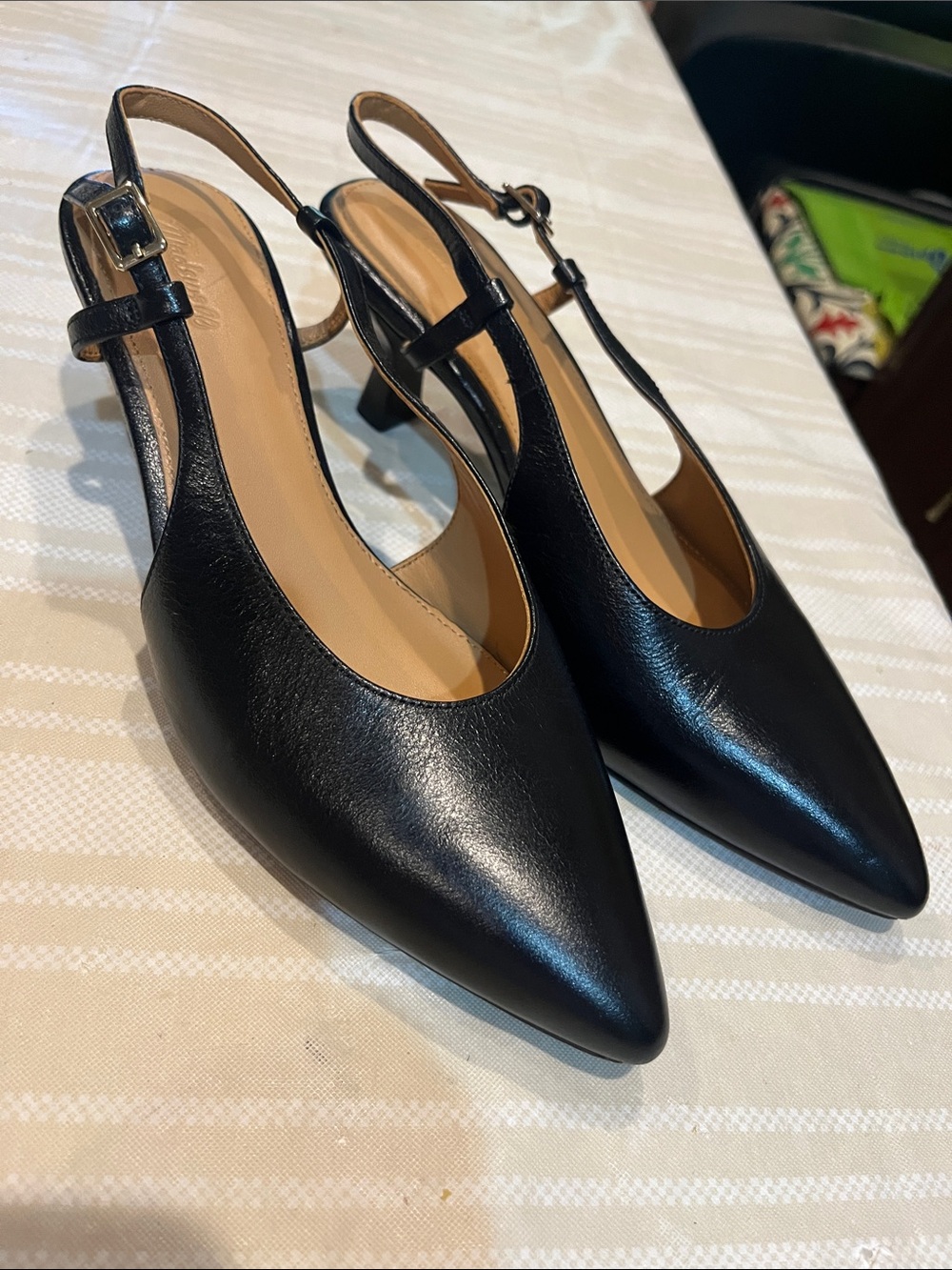 Madewell The Debbie Leather Slingback Heel size 8.5 women’s